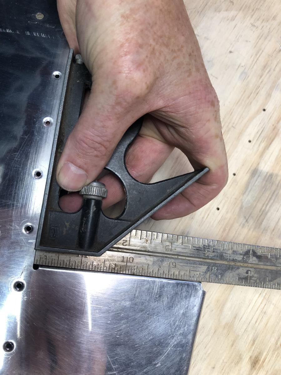 Elevator trim tab work