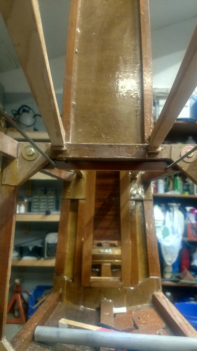 Rudder cable routing