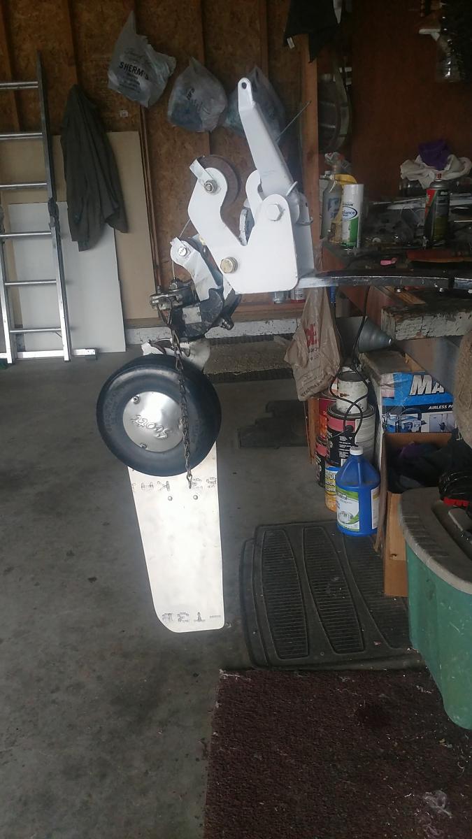 Tail wheel and rudder